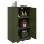 vidaXL Comodă verde măslină 67x39x107 cm oțel vidaXL Comodă verde măslină 67x39x107 cm oțel