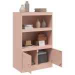 vidaXL Comodă Roz 67x39x107 cm oțel vidaXL Comodă Roz 67x39x107 cm oțel