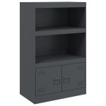 vidaXL Servantă, antracit, 67x39x107 cm, oțel vidaXL Servantă, antracit, 67x39x107 cm, oțel