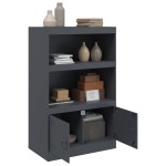 vidaXL Servantă, antracit, 67x39x107 cm, oțel vidaXL Servantă, antracit, 67x39x107 cm, oțel