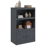 vidaXL Servantă, antracit, 67x39x107 cm, oțel vidaXL Servantă, antracit, 67x39x107 cm, oțel