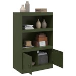 vidaXL Comodă verde măslină 67x39x107 cm oțel vidaXL Comodă verde măslină 67x39x107 cm oțel