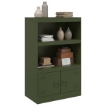 vidaXL Comodă verde măslină 67x39x107 cm oțel vidaXL Comodă verde măslină 67x39x107 cm oțel