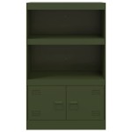 vidaXL Comodă verde măslină 67x39x107 cm oțel vidaXL Comodă verde măslină 67x39x107 cm oțel