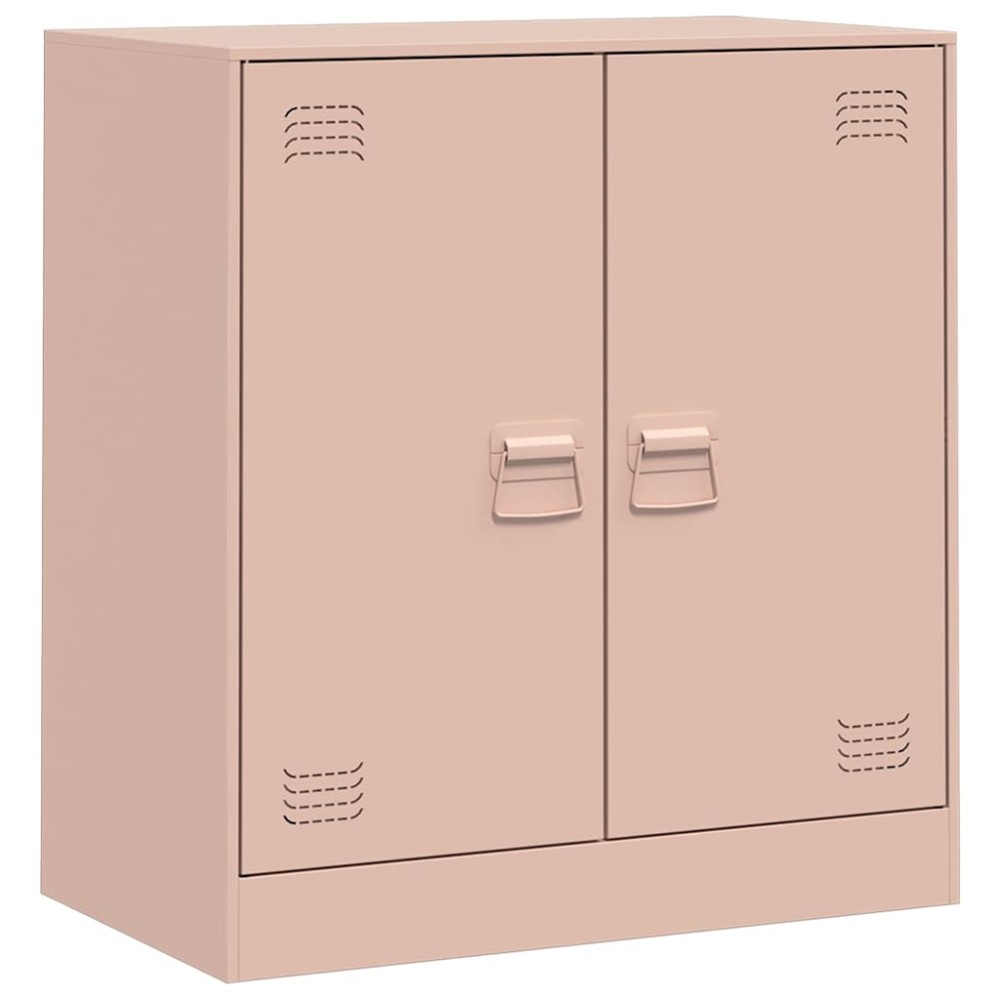 vidaXL Comodă Roz 67x39x73 cm oțel