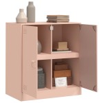 vidaXL Comodă Roz 67x39x73 cm oțel vidaXL Comodă Roz 67x39x73 cm oțel