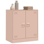 vidaXL Comodă Roz 67x39x73 cm oțel vidaXL Comodă Roz 67x39x73 cm oțel