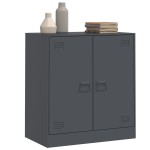 vidaXL Servantă, antracit, 67x39x73 cm, oțel vidaXL Servantă, antracit, 67x39x73 cm, oțel