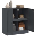 vidaXL Servantă, antracit, 67x39x73 cm, oțel vidaXL Servantă, antracit, 67x39x73 cm, oțel