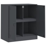 vidaXL Servantă, antracit, 67x39x73 cm, oțel vidaXL Servantă, antracit, 67x39x73 cm, oțel