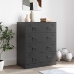 vidaXL Dulap, negru, 67x39x73 cm, oțel