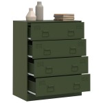 vidaXL Bufeta verde măslină 67x39x83 cm oțel vidaXL Bufeta verde măslină 67x39x83 cm oțel