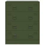 vidaXL Bufeta verde măslină 67x39x83 cm oțel vidaXL Bufeta verde măslină 67x39x83 cm oțel
