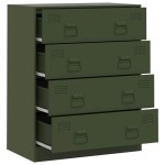 vidaXL Bufeta verde măslină 67x39x83 cm oțel vidaXL Bufeta verde măslină 67x39x83 cm oțel