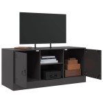 vidaXL Comodă TV, negru, 99x39x44 cm, oțel vidaXL Comodă TV, negru, 99x39x44 cm, oțel
