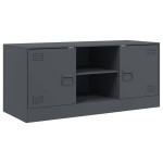 vidaXL Comodă TV, antracit, 99x39x44 cm, oțel vidaXL Comodă TV, antracit, 99x39x44 cm, oțel