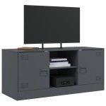 vidaXL Comodă TV, antracit, 99x39x44 cm, oțel vidaXL Comodă TV, antracit, 99x39x44 cm, oțel