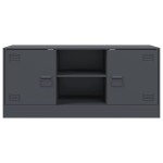 vidaXL Comodă TV, antracit, 99x39x44 cm, oțel vidaXL Comodă TV, antracit, 99x39x44 cm, oțel