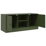 vidaXL Comodă TV, verde măsliniu, 99x39x44 cm, oțel