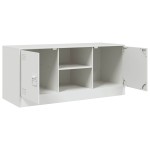 vidaXL Comodă TV, alb, 99x39x44 cm, oțel vidaXL Comodă TV, alb, 99x39x44 cm, oțel