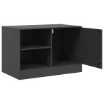 vidaXL Dulapuri TV, 2 buc., negru, 67x39x44 cm, oțel