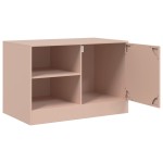 vidaXL Comodă TV, roz, 67x39x44 cm, oțel vidaXL Comodă TV, roz, 67x39x44 cm, oțel