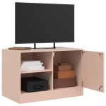 vidaXL Dulapuri TV 2 buc Roz 67x39x44 cm Otel