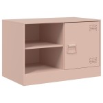 vidaXL Dulapuri TV 2 buc Roz 67x39x44 cm Otel