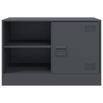 vidaXL Comodă TV, antracit, 67x39x44 cm, oțel vidaXL Comodă TV, antracit, 67x39x44 cm, oțel