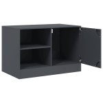 vidaXL Comodă TV, antracit, 67x39x44 cm, oțel vidaXL Comodă TV, antracit, 67x39x44 cm, oțel