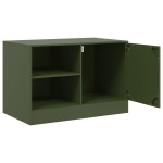 vidaXL Dulapuri TV 2 buc., verde măslină, 67x39x44 cm Otel