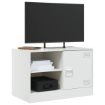 vidaXL Dulapuri TV 2 buc., alb, 67x39x44 cm Otel