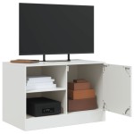 vidaXL Dulapuri TV 2 buc., alb, 67x39x44 cm Otel