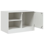 vidaXL Dulapuri TV 2 buc., alb, 67x39x44 cm Otel