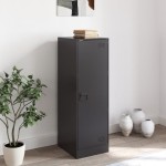 vidaXL Servantă, negru, 34,5x39x107 cm, oțel vidaXL Servantă, negru, 34,5x39x107 cm, oțel