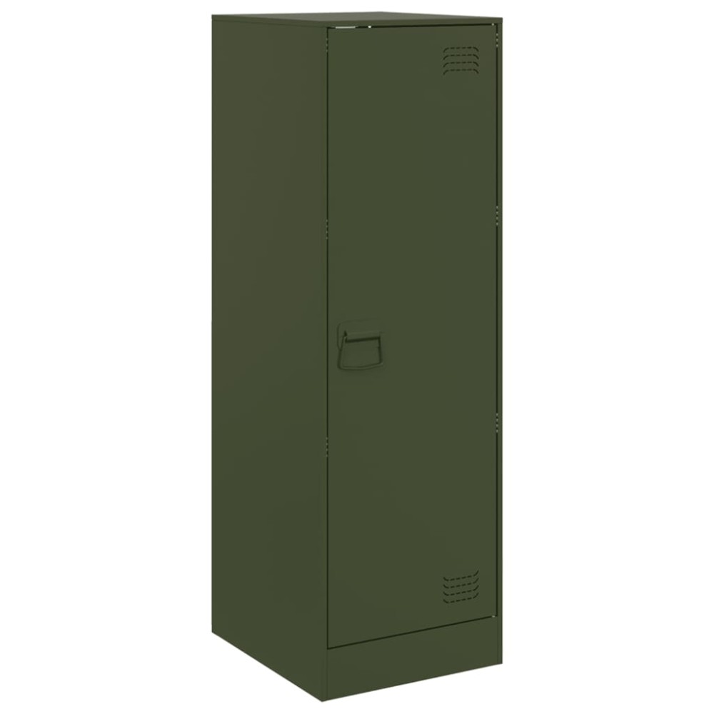 vidaXL Comodă verde măslină 34,5x39x107 cm oțel