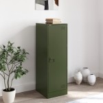 vidaXL Comodă verde măslină 34,5x39x107 cm oțel vidaXL Comodă verde măslină 34,5x39x107 cm oțel