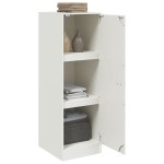 vidaXL Servantă, alb, 34,5x39x107 cm, oțel vidaXL Servantă, alb, 34,5x39x107 cm, oțel