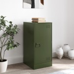 vidaXL Bufeta verde măslină 34,5x39x73 cm oțel