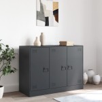 vidaXL Servantă, antracit, 99x39x73 cm, oțel vidaXL Servantă, antracit, 99x39x73 cm, oțel