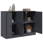 vidaXL Servantă, antracit, 99x39x73 cm, oțel vidaXL Servantă, antracit, 99x39x73 cm, oțel