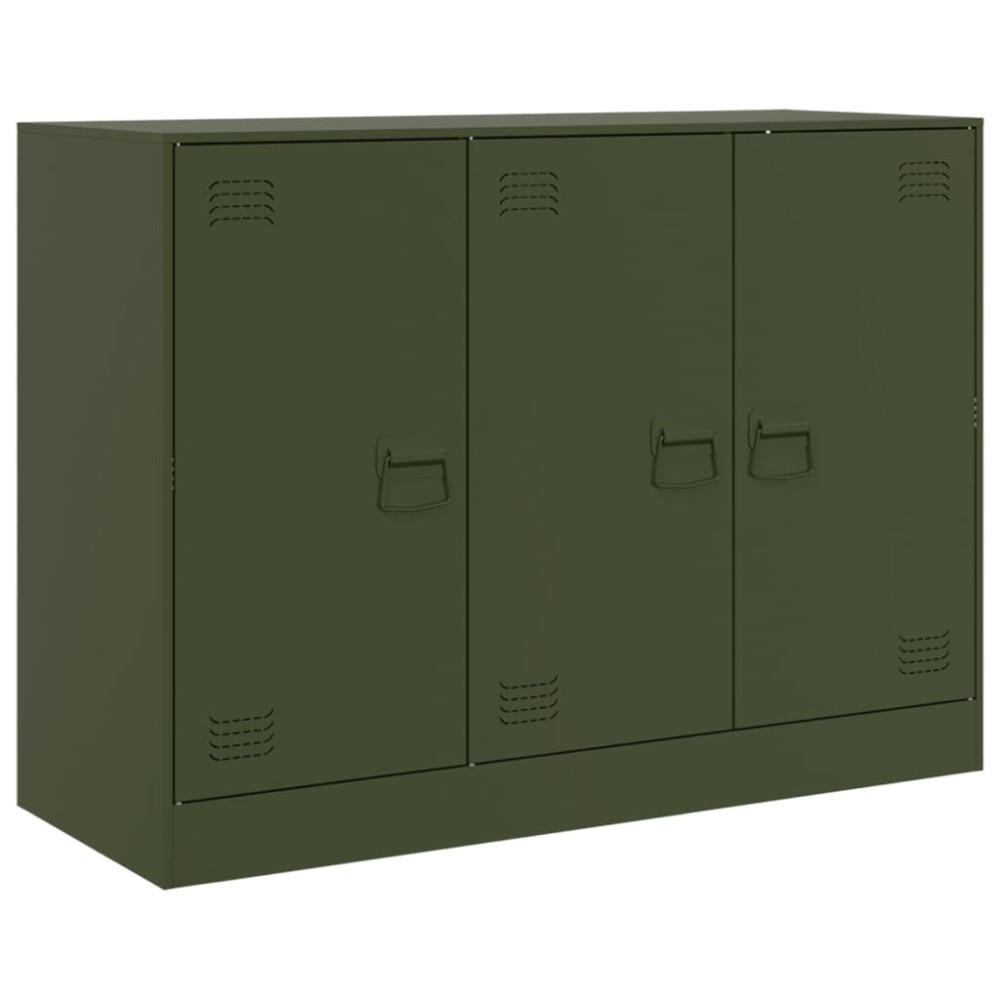 vidaXL Bufeta verde măslină 99x39x73 cm oțel