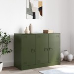 vidaXL Bufeta verde măslină 99x39x73 cm oțel