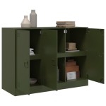 vidaXL Bufeta verde măslină 99x39x73 cm oțel