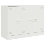vidaXL Servantă, alb, 99x39x73 cm, oțel vidaXL Servantă, alb, 99x39x73 cm, oțel