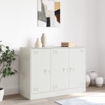 vidaXL Servantă, alb, 99x39x73 cm, oțel vidaXL Servantă, alb, 99x39x73 cm, oțel
