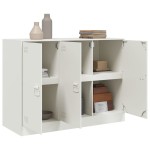 vidaXL Servantă, alb, 99x39x73 cm, oțel vidaXL Servantă, alb, 99x39x73 cm, oțel