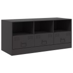 vidaXL Comodă TV, negru, 99x39x44 cm, oțel vidaXL Comodă TV, negru, 99x39x44 cm, oțel
