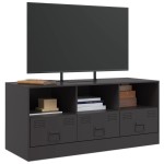 vidaXL Comodă TV, negru, 99x39x44 cm, oțel vidaXL Comodă TV, negru, 99x39x44 cm, oțel