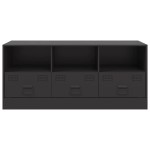 vidaXL Comodă TV, negru, 99x39x44 cm, oțel vidaXL Comodă TV, negru, 99x39x44 cm, oțel